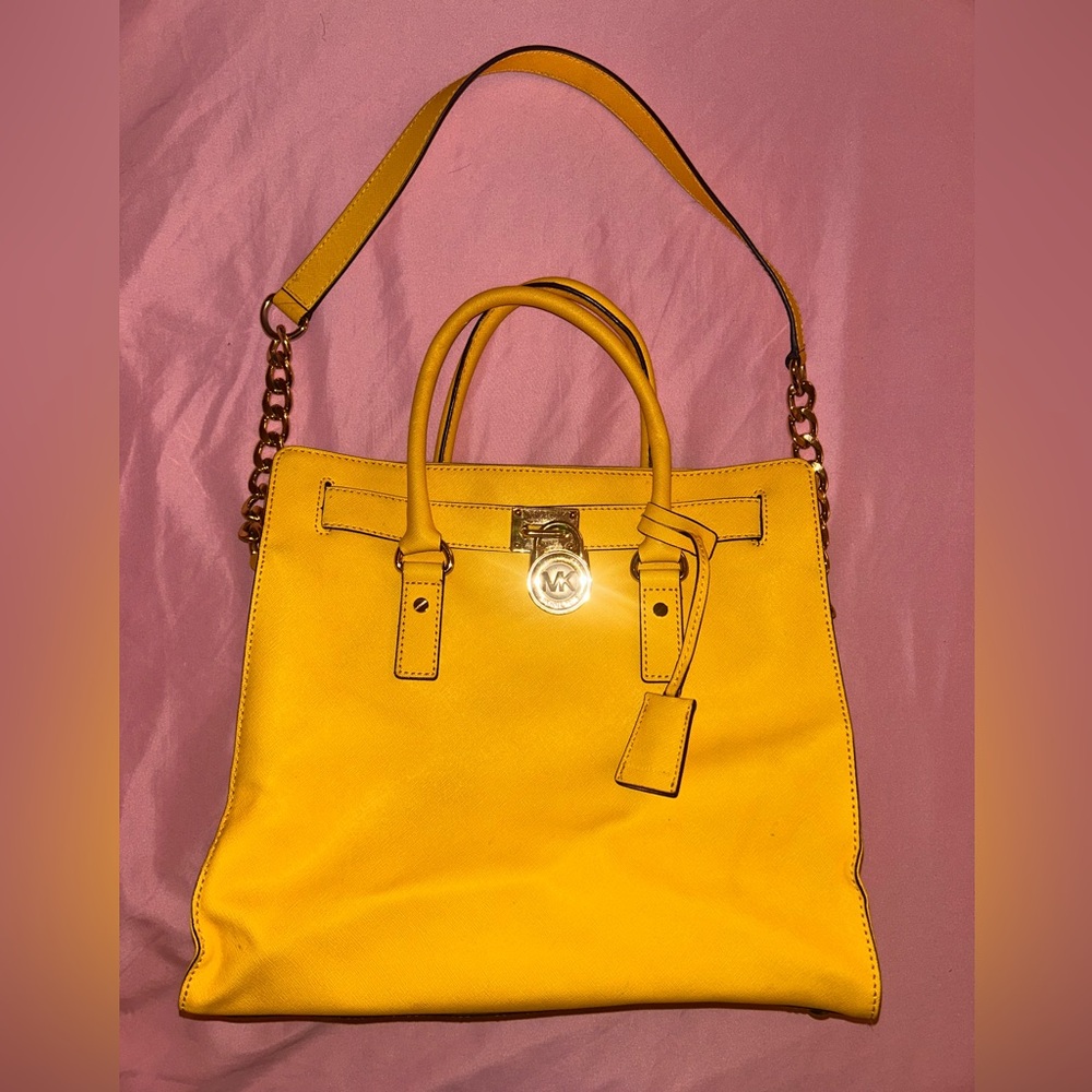 Michael Kors Hamilton Collection Large Saffiano Leather Tote Handbag